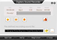 Digiters Sound Recorder 3.6.6 screenshot. Click to enlarge!