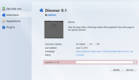 Dimmer 0.4 screenshot. Click to enlarge!