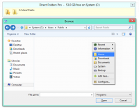 Direct Folders 3.72 screenshot. Click to enlarge!