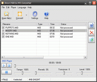 Direct MIDI to MP3 Converter 6.2.2.47 screenshot. Click to enlarge!