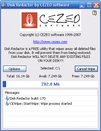 Disk Redactor 2.0 screenshot. Click to enlarge!