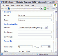 DnsLibrary 1.03 screenshot. Click to enlarge!