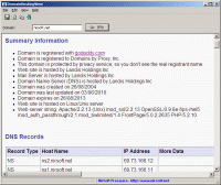 DomainHostingView 1.75 screenshot. Click to enlarge!
