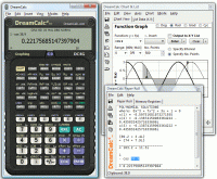DreamCalc DCG Graphing Calculator 4.8.0 screenshot. Click to enlarge!
