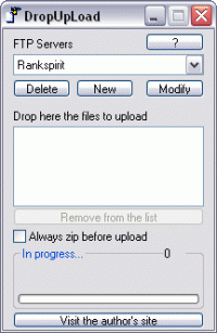 DropUpLoad 1.63 screenshot. Click to enlarge!