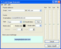 E-Mail Image Generator 2.01 screenshot. Click to enlarge!