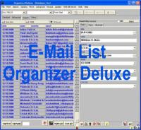 E-Mail List Organizer Deluxe 4.1 screenshot. Click to enlarge!