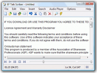 EF Talk Scriber 4.20 screenshot. Click to enlarge!