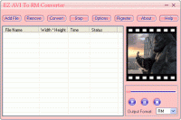 EZ AVI To RM Converter 3.70.30 screenshot. Click to enlarge!