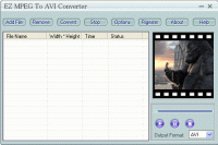 EZ MPEG To AVI Converter 3.70.70 screenshot. Click to enlarge!