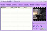 EZ Video To MPEG Converter 3.70.70 screenshot. Click to enlarge!