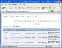 Easy Address Book Web Server 1.2 screenshot. Click to enlarge!