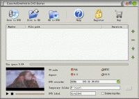 Easy Avi/Divx/Xvid to DVD Burner 2.9.7 screenshot. Click to enlarge!
