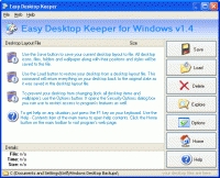 Easy Desktop Keeper 3.1 screenshot. Click to enlarge!