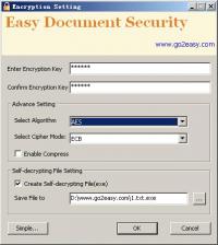 Easy Document Security 2.0 screenshot. Click to enlarge!