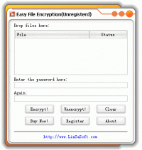 Easy File Encryption 1.4 screenshot. Click to enlarge!
