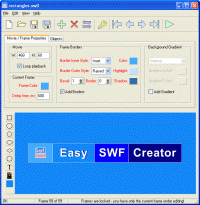 ! Easy FlashMaker (SWF Creator) 1.4c screenshot. Click to enlarge!