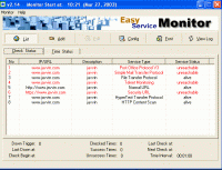 Easy Network Service Monitor 2.14 screenshot. Click to enlarge!
