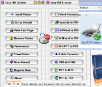 Easy PDF Creator 2.02 screenshot. Click to enlarge!