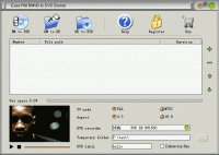 Easy RM RMVB to DVD Burner 1.7.5 screenshot. Click to enlarge!