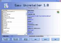 Easy Uninstaller 1.5 screenshot. Click to enlarge!