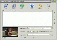 Easy Video to iPod/MP4/PSP/3GP Converter 1.5.1 screenshot. Click to enlarge!