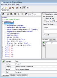 Easy XML Editor 1.7 screenshot. Click to enlarge!