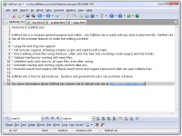 EditPad Lite 7.6.0 screenshot. Click to enlarge!