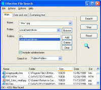 Effective File Search 6.8.1 screenshot. Click to enlarge!