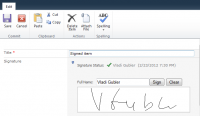Electronic Signature Field 1.7.2 screenshot. Click to enlarge!
