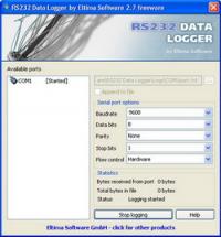 Eltima RS232 Data Logger 2.7 screenshot. Click to enlarge!