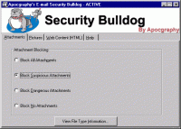 Email Security Bulldog 1.2.1 screenshot. Click to enlarge!