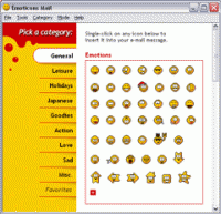 Emoticons Mail 3.2 screenshot. Click to enlarge!