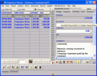 Employee Expense Organizer 3.7 screenshot. Click to enlarge!