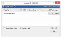 EncodeHD 1.2.242.0 screenshot. Click to enlarge!