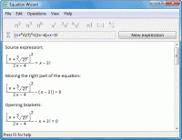 Equation Wizard 1.21 screenshot. Click to enlarge!