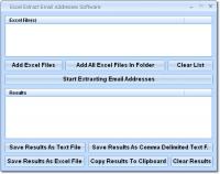 Excel Extract Email Addresses Software 7.0 screenshot. Click to enlarge!