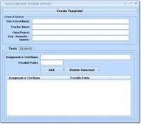Excel Grade Book Template Software 7.0 screenshot. Click to enlarge!