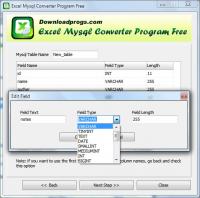 Excel Mysql Converter Program Free 1 screenshot. Click to enlarge!