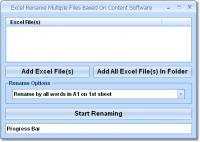 Excel Rename Multiple Files Based On Content Software 7.0 screenshot. Click to enlarge!