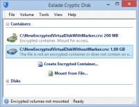 Exlade Cryptic Disk 5.2.2.0 screenshot. Click to enlarge!