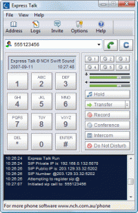 Express Talk VoIP Softphone 4.28 screenshot. Click to enlarge!