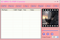Ez MPEG To WMV Converter 3.70.70 screenshot. Click to enlarge!
