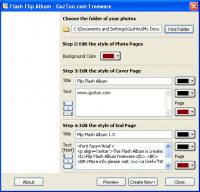 FLIP Flash Album Free 1.3.7710.1 screenshot. Click to enlarge!