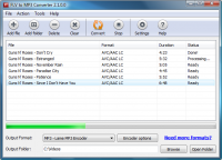 FLV to MP3 Converter 1.4 screenshot. Click to enlarge!