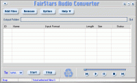 FairStars Audio Converter 2.10 screenshot. Click to enlarge!