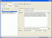 Feed Editor RSS Creator 5.52 screenshot. Click to enlarge!