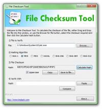 File Checksum Tool 1.30.27 screenshot. Click to enlarge!