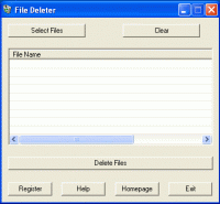 File Deleter 1.0.7.8 screenshot. Click to enlarge!