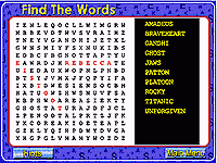 Find The Words Game 1.00 screenshot. Click to enlarge!